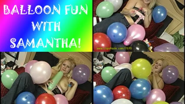 Bedroom Balloon Fun With Samantha! (Full Version)