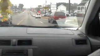 G'friend Masturbates Pussy While I Film and Boyfriend Drives Through Town