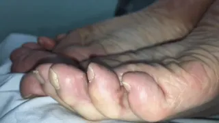 WRINKLED SOLES CLOSE UP