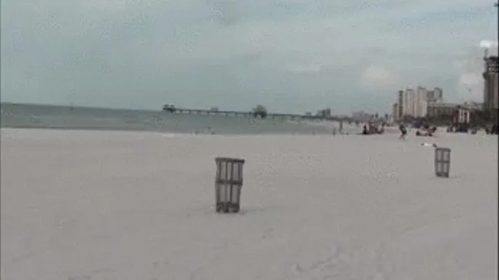 Giant Crushes Shrunken Man At The Beach