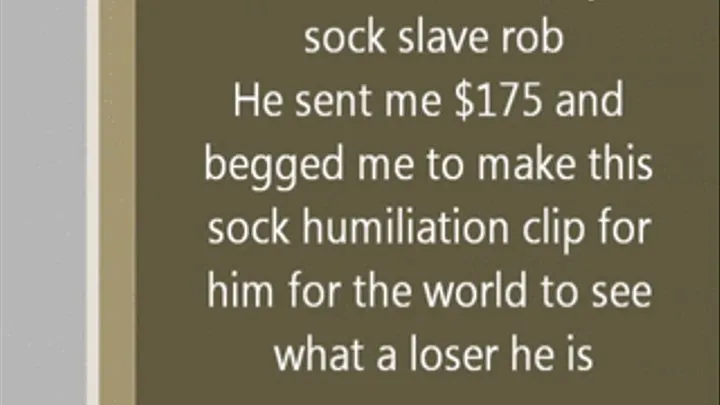 Stinky Socks Humiliation