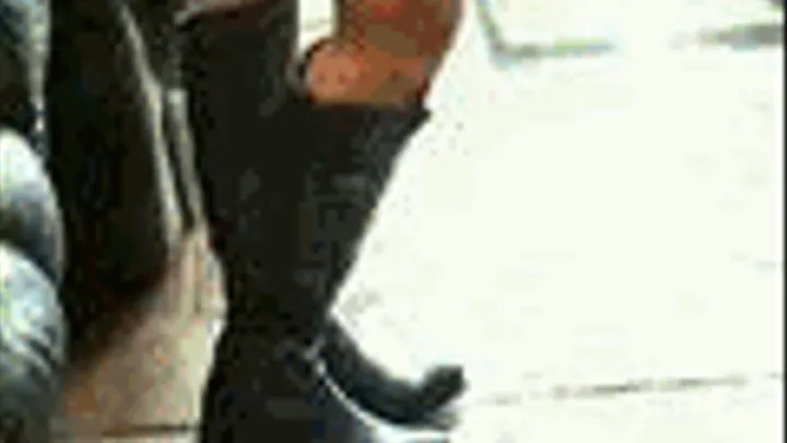 The extreme Miss Chris savage black boots CBT VIDEO)