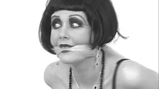 Bound and Bobbed in Black and White - Tied-Up 1920s Flapper Mary Jane Green