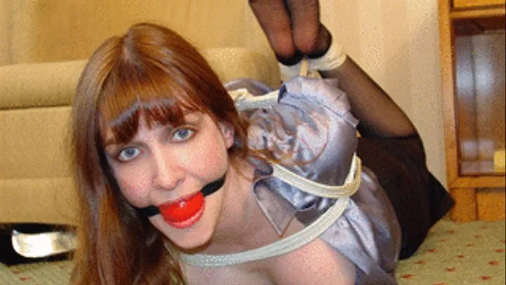 Lorelei Ballgagged and Hogtied in a Hotel Room - Slideshow