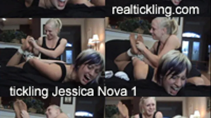 Tickling Jessica Nova-Waitress Nylon Foot Tickle