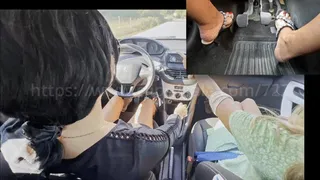 Rosa and Lou are the drivers - PIP - barefeet part