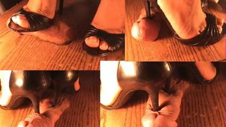 Cock destroyed under HOOTER GIRLS Heels ( part 2)