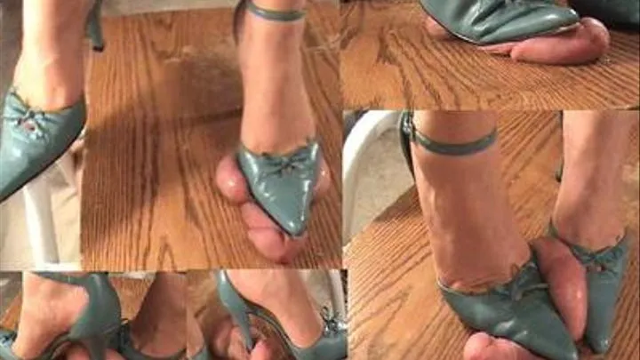 Watch as I stick my heels through your cock and crush & trample your little cum-bags till they bust under my soles!!! ( Part 3 )