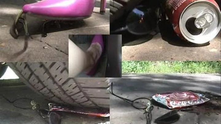 Riding with Kelly close to her feet & pedals!!! & Running over things in her car upclose!