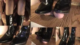 Lexi "simulated pedal pumping" upclose scene using my cock and balls as her gas, brakes and clutch pedals under her boots upclose!