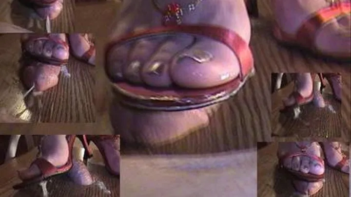 Open Toe Highheels Footjob Cum All over!!!