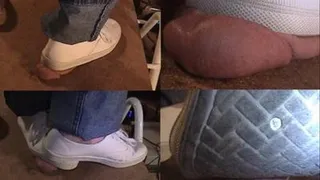 Cock Smashed Under Stinky Keds