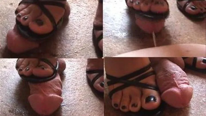 Scarlet's brutal shoe job and cum crush!