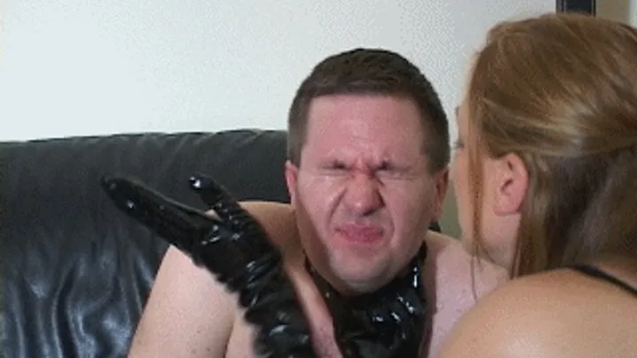 Mistress Mariah spits and slaps him senseless redux