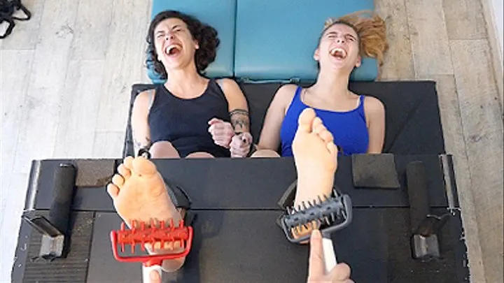 VERONIQUE IS RUTHLESS WITH LISABETH & CAMILY'S BARE FEET