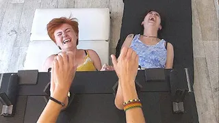 FOOT TICKLING ORGY WITH THE ULTRA TICKLISH LESBIANS DOROTHEE & MATHILDA