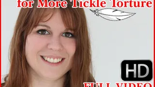 THE SUPER TICKLISH LARA IS BACK FOR MORE TICKLE : FULL BARE FEET PUNISHMENT SESSION