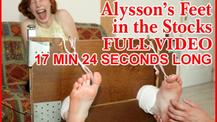 Maeva Gets Alysson's Feet in the Stocks FULL