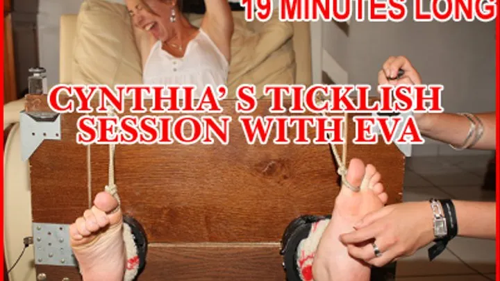 CYNTHIA'S TICKLISH SESSION WITH EVA