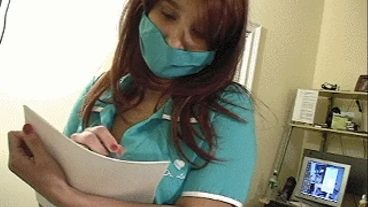 The latina nurse milking