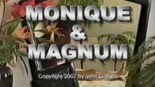 BLACK BABE MONIQUE SUCKS AND FUCKS MAGNUM'S BIG COCK