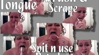 Brushing with my Rotadent and tongue scraping