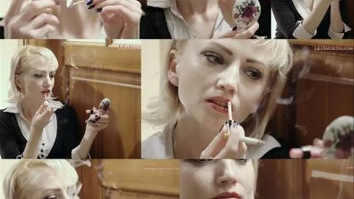 Smoking 2 Cigarettes & refreshing my lipstick - IPOD