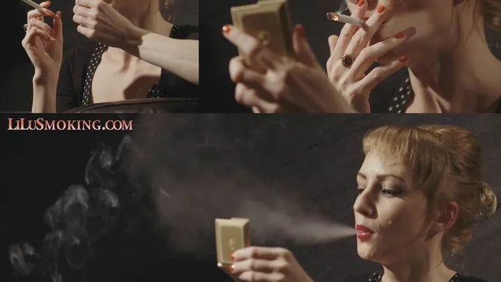 LiLu Making Up and Smoking