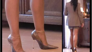 New Pumps - Fitting, Posing & Sensual Dipping 2 - Brown/Beige Pumps