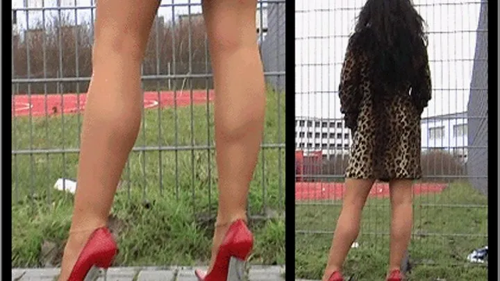 Red Stilettos - First Walk - Part 2 hi.re.