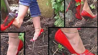 Red Patent Leather Pumps - On The Compost Heap - Part 4