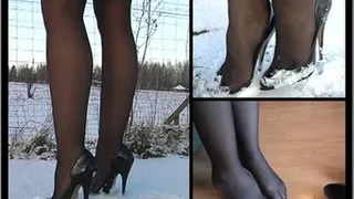 Extreme Low Cut Pumps - In The Snow - Part 3