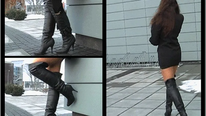 Black Thigh High Boots 1 - - Part