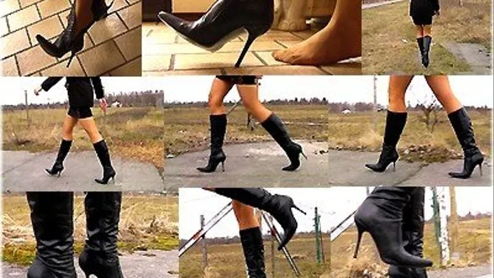 Black Buffalo Boots - Walking