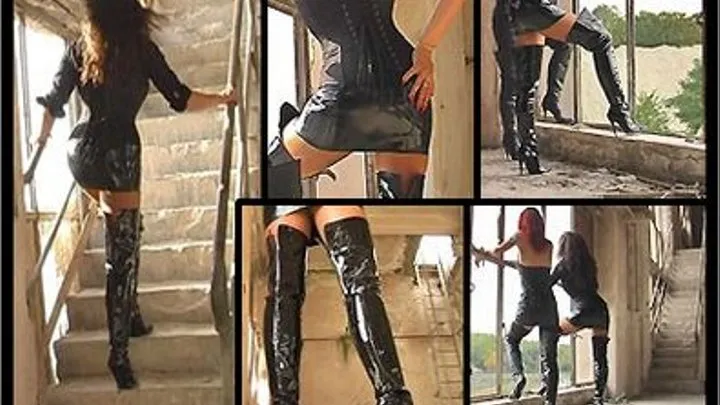 Photo Shooting - Black Thigh High Boots 1 - Full Version