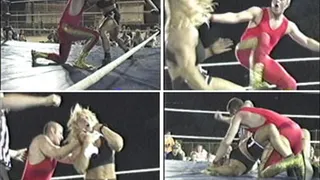 Woman vs. Man in a pro-style match