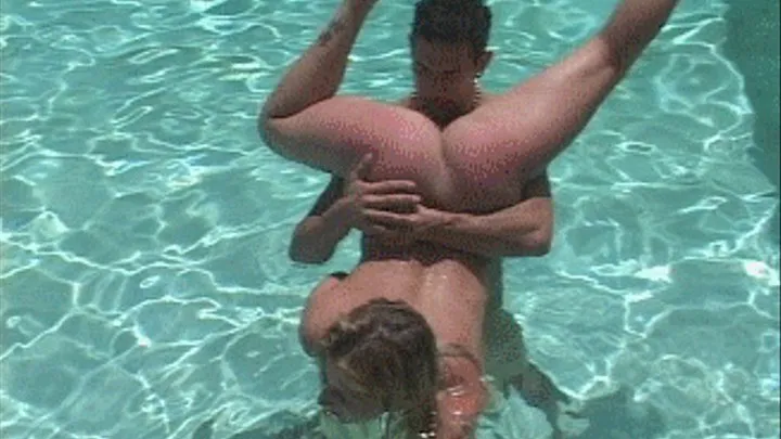 part 1, Wild spank n fuck in the pool