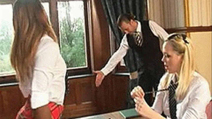 Boarding school Principal destroy the pussies of innocent schoolgirls - low