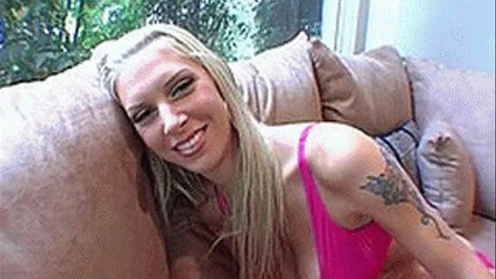 Ultimate blonde supermodel with natural D-cups and the yearning for huge black dick - low