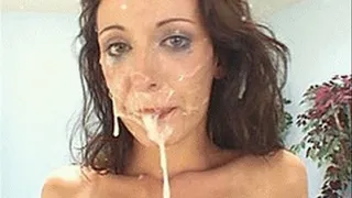 Drenching hot loads all over young sluts faces - part 1