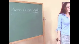 Slyy spanks her student with a ruler