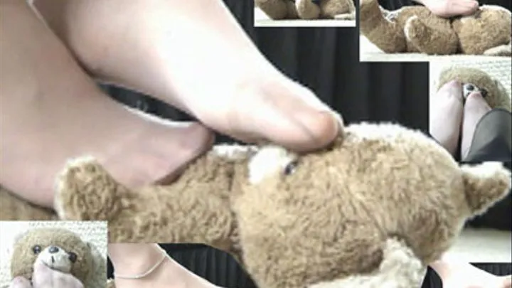 footplay with my teddy bear