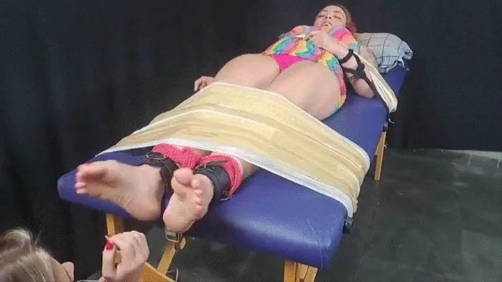 Ticklish Nicole - TICKLED ON THE MASSAGE TABLE