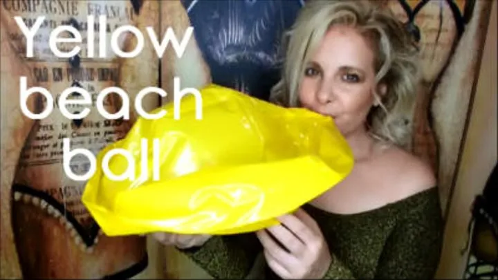 Yellow beach ball