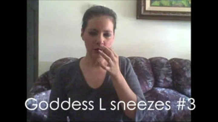 Goddess L sneezes #3