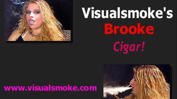 Visualsmoke's Brooke: Cigar!