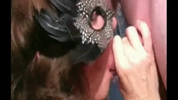 n526 Sexy Masked Angie Sucking Cock At The S&M Club