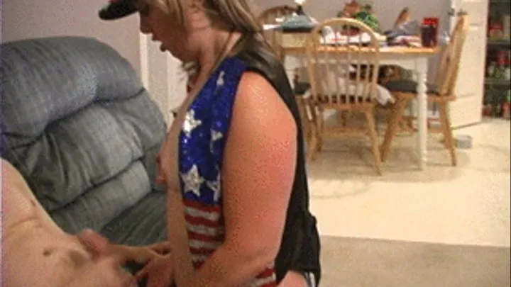 n169 Rebecca Celebrates The 4th Of July On Her Knees