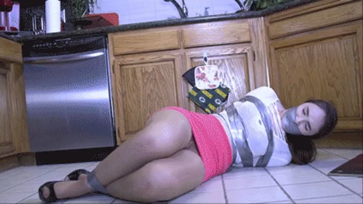 2306LUCI-Taped up tight and gagged-And then he pulled my pantyhose down!