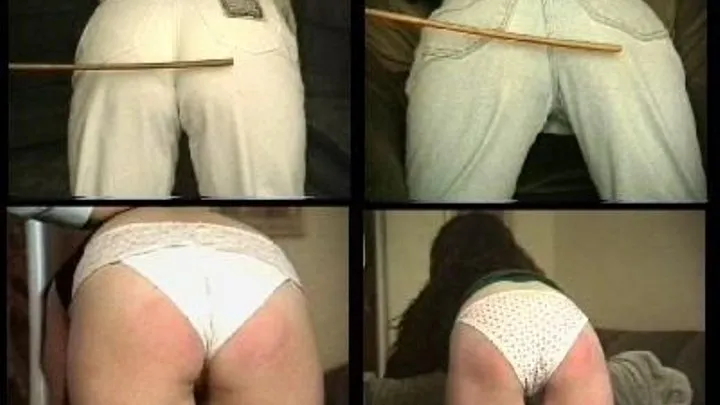 Caned over Jeans